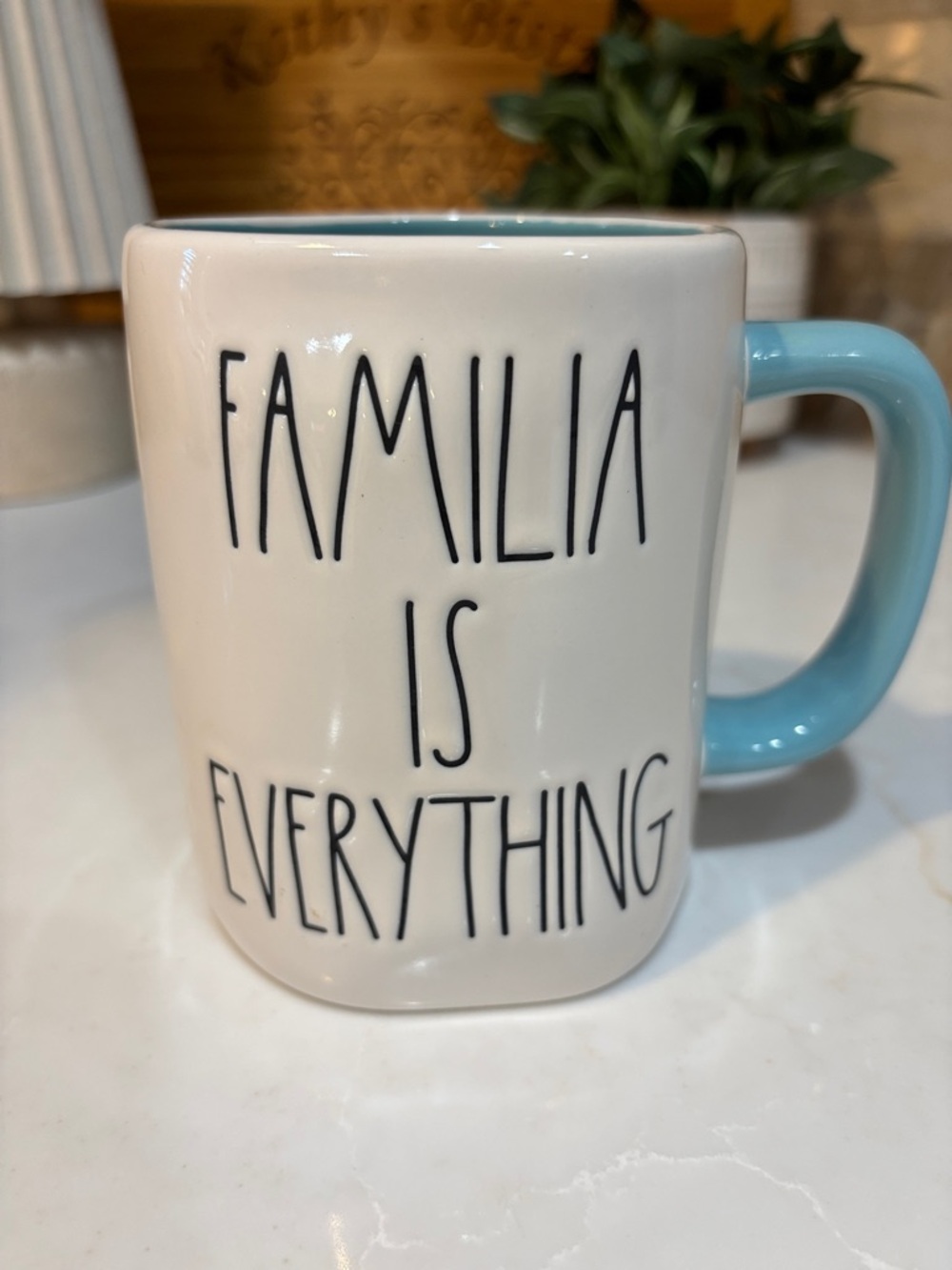 Rae Dunn Disney Encanto Character Double-Sided Ceramic Mug - Teal Handle - Picture 3 of 5